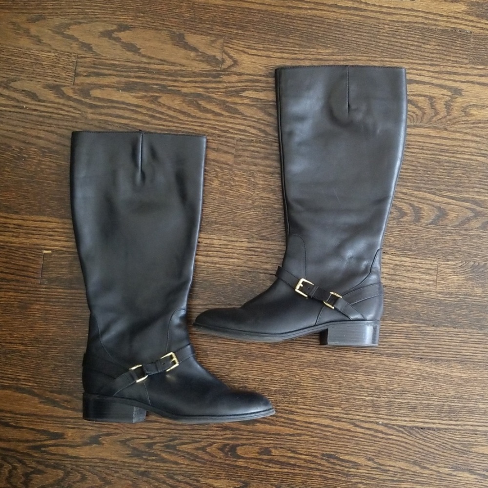 Ralph Lauren Black Riding Boots - Size 9.5